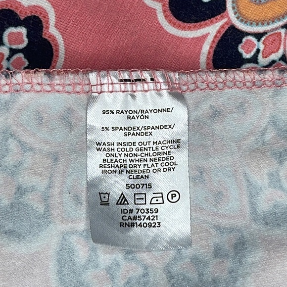 Loft Petite Pink Shift Dress with Medallion Print, Women’s Size SP - Picture 7 of 8